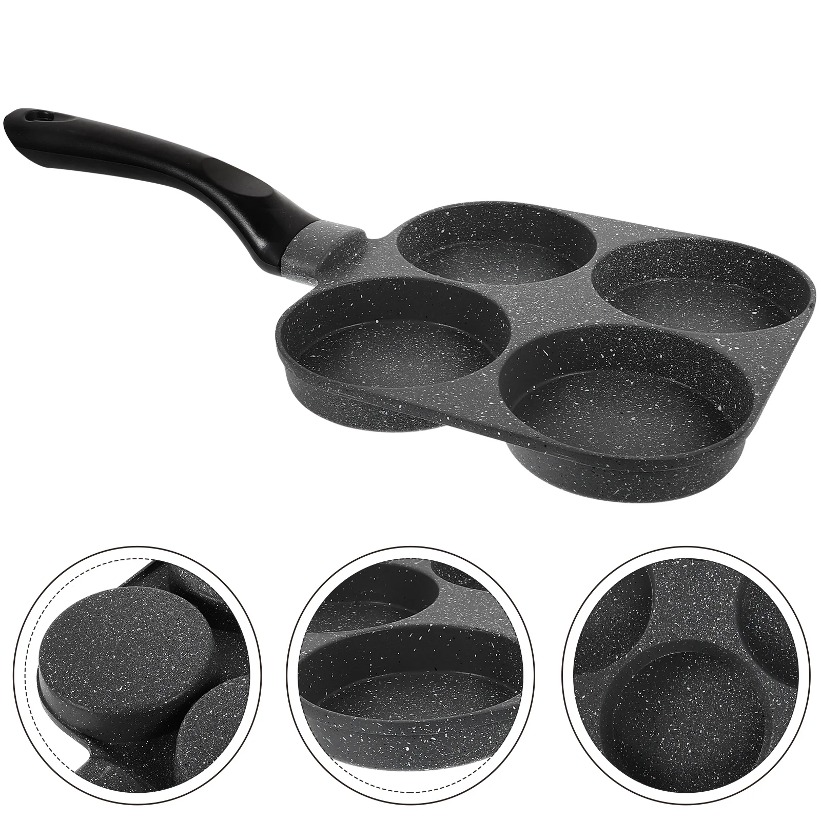 

Kitchen Supplies Omlette Pan Egg 4 Eggs Frying Small Non Stick Mini Omelette Maker