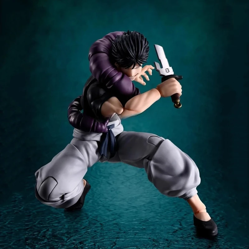 Фото Коллекционная подвижная фигурка Bandai Jujutsu Kaisen SHF Тоши Фушигуро, 15,5 см, подарок на день рождения, декор для рабочего стола QWIOOE, новинка №4