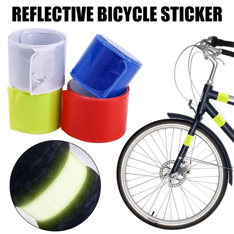 

Cycling Reflective Tape Strips Warning Wristband Outdoor Running Fishing Safe Bicycle Bind Pants Leg Strap Fluorescent Band