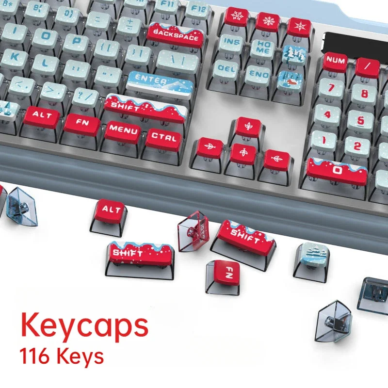 Колпачки для клавиш 116 ASA сублимация PBT ледяное и снежное королевство