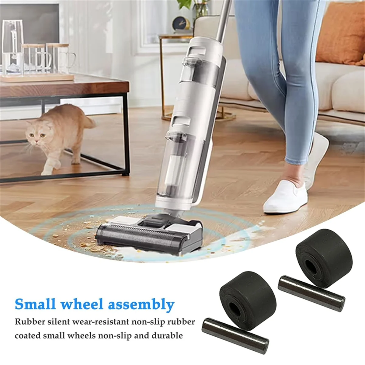 4 шт. сменные вакуумные колеса для Xiaomi Dreame H12/H13/H20/M13S скребок пола моторизованные