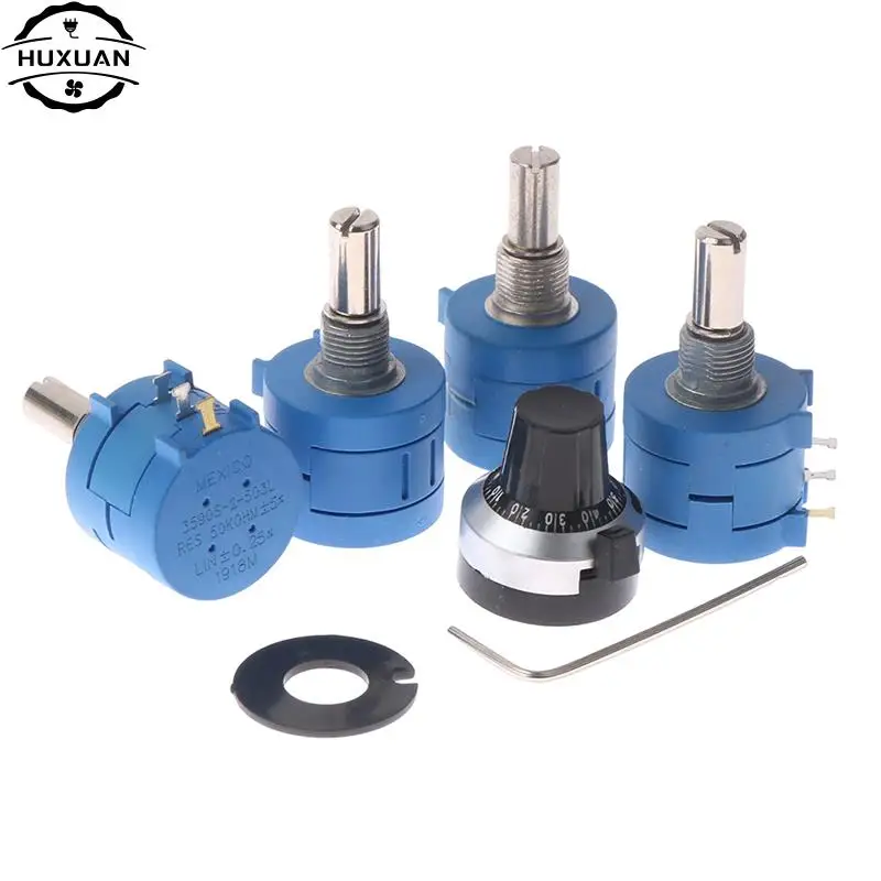 

3590S Multiturn Potentiometer 100/200R 500R 1K 2K 5K 10K 20K 50K 100K ohm Potentiometer Adjustable Resistor 3590 102 202 502 103