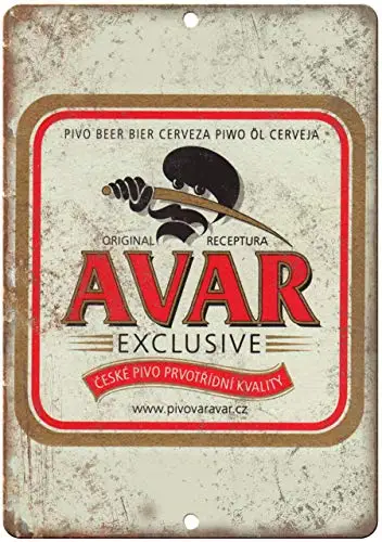 

Avar Exclusive Beer 12x16 Inch Vintage Retro Decor Metal Tin Sign