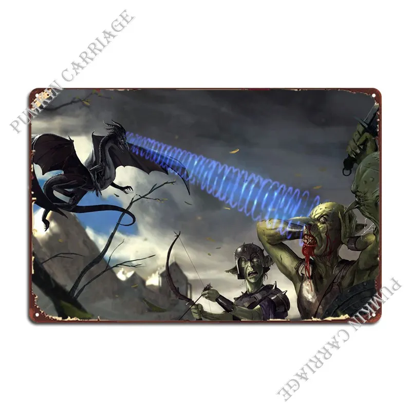 

Alma Vs Goblins Litrpg Metal Sign Rusty Cinema Mural Customize Wall Tin Sign Poster