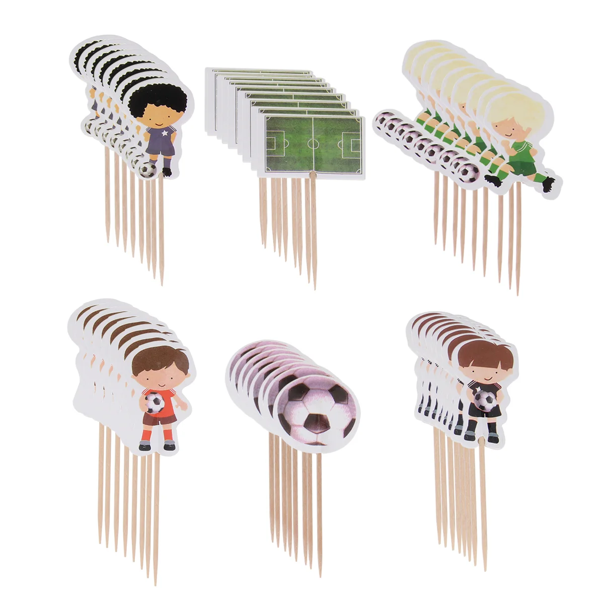 

Cake Cupcake Topper Soccer Birthday Decoration Football Decorationsfigurepick Theme Boys Toppers Supplies Decor Favorkid Toys