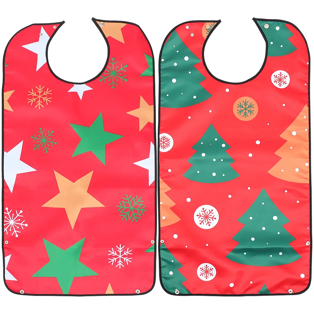 2 шт. нагрудники для взрослых рождественские большие еды расширенные люди с