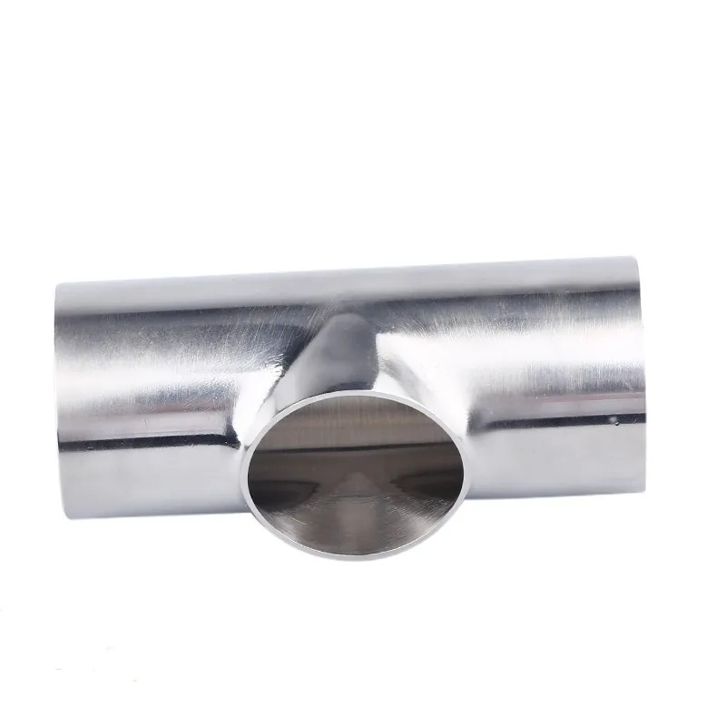 

19/25/32/38/45/51/63/76/89/102/108Mm Pipe OD Butt Weld Flat Tee 3 Way Fitting Connector SUS 304 Stainless Sanitary Homebrew