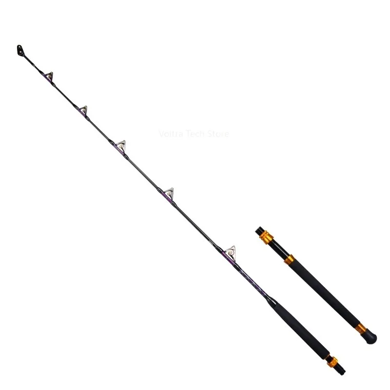Удилище Lurekiller Strong Power Carbon Game Rod для троллинга, 1.8 м, 37-64 кг, с роликовымиСИК-втулками, для глубоководной морской рыбалки с лодки (art.: 3920db600d0f4) - 3920db600d0f4