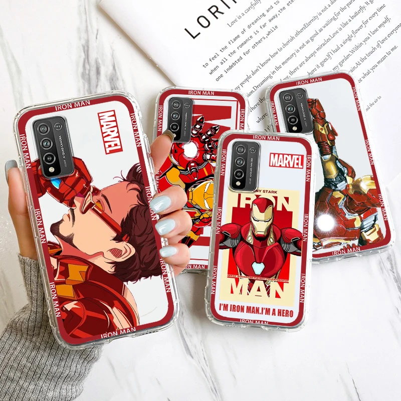 

Marvel Iron Man Avengers Cool Transparent Phone Case For OPPO Reno 9 8 7 6 5 4 2 Z Lite Pro SE 5G Silicone Funda Capa Cover