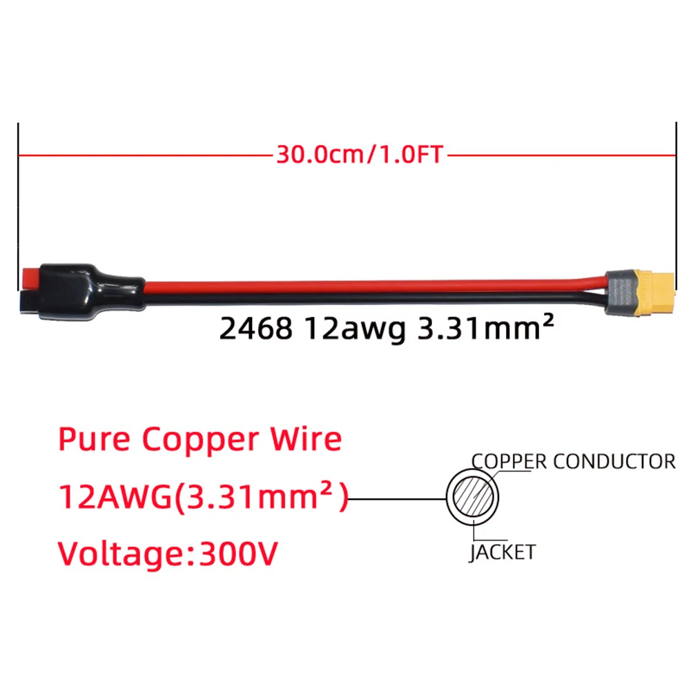

Женский адаптер-кабель для Anderson к XT60 12AWG 2-жильный аккумуляторный кабель 30 см 91,5 см комплект экологически чистых разъемов