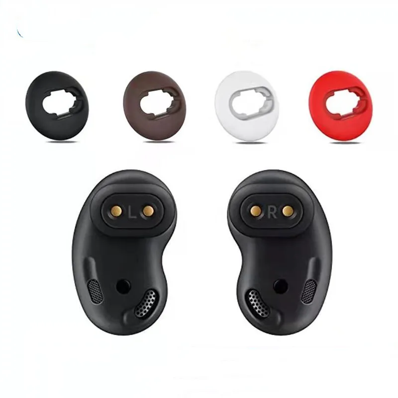 

4 Pairs Silicone Ear Tips Replacement for Samsung Galaxy Buds Live Headset,R180 Anti-drop Ear Buds Ear Caps