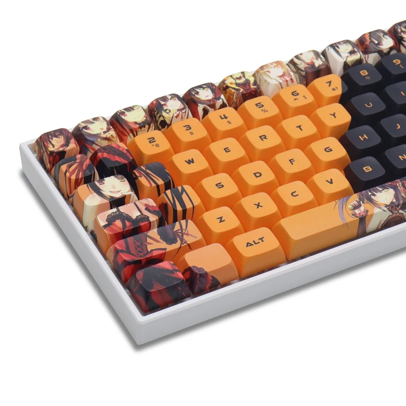 

Колпачки для клавиш MX Anne Pro 2 Womier 61/109 механическая клавиатура 87/104 клавиши PBT, сублимационная печать, японское аниме XDA