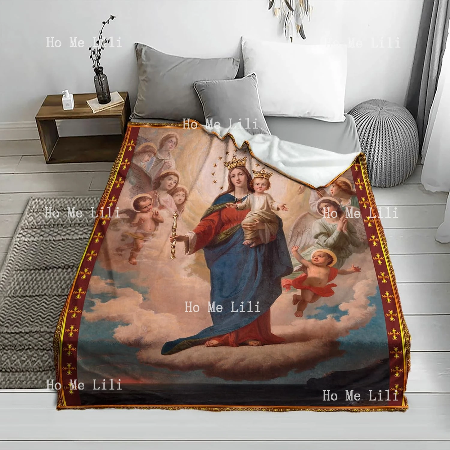 Одеяло Дева наш леди Гуадалупе теплый уютный фланелевый плед для молитвы