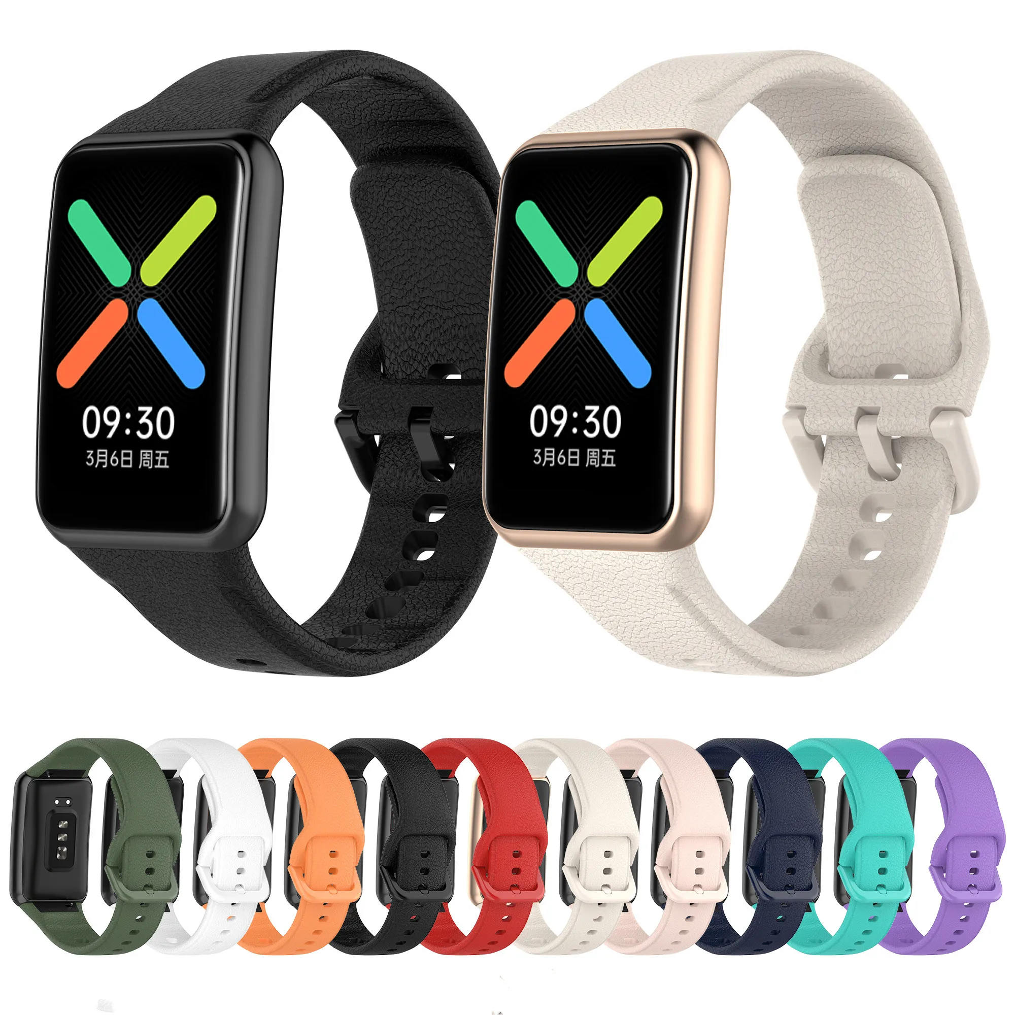 Cinturino In Silicone Da 24.2Mm Per Oppo Watch Free Band 46Mm Smartwatch Cinturino Sportivo In Gomma Cinturino Oppo Watch Series Forniture Gratuite