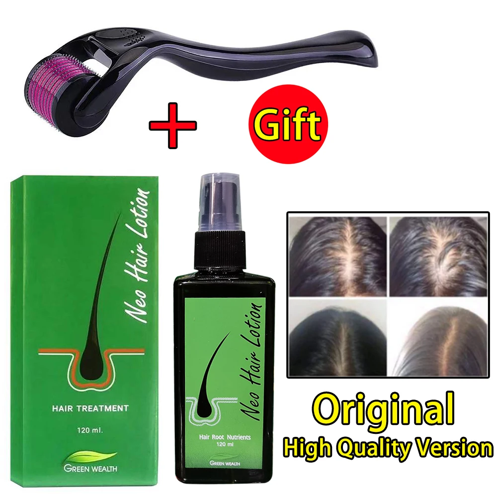 Neo-loción para el cabello para hombres, producto de crecimiento del cabello, tratamiento en aerosol, suero de esencia, aceite para la pérdida de cabello, Original de Tailandia, 100% Natural
