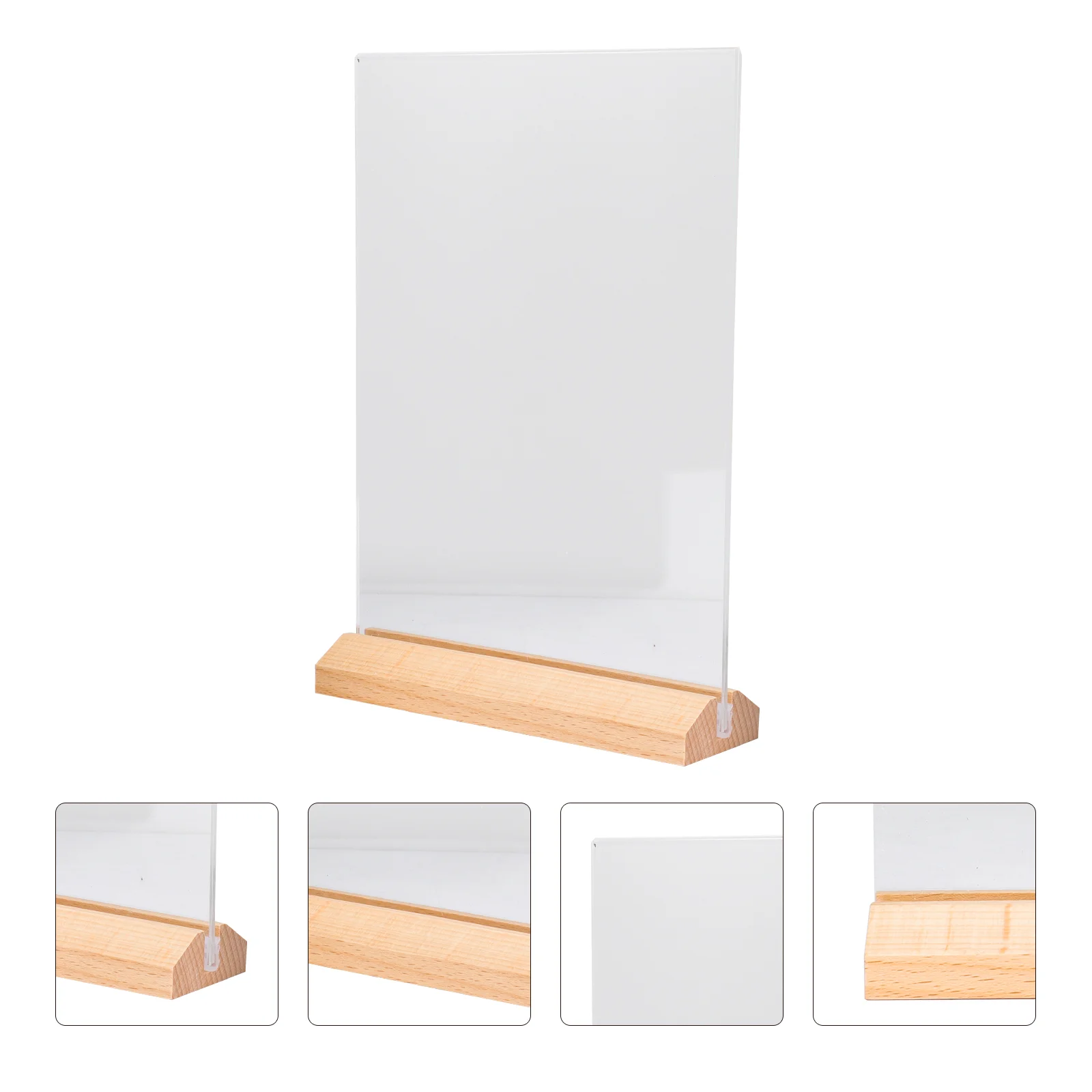 

Multipurpose Display Stand Desktop Paper Menu Holder Acrylic Sign Board