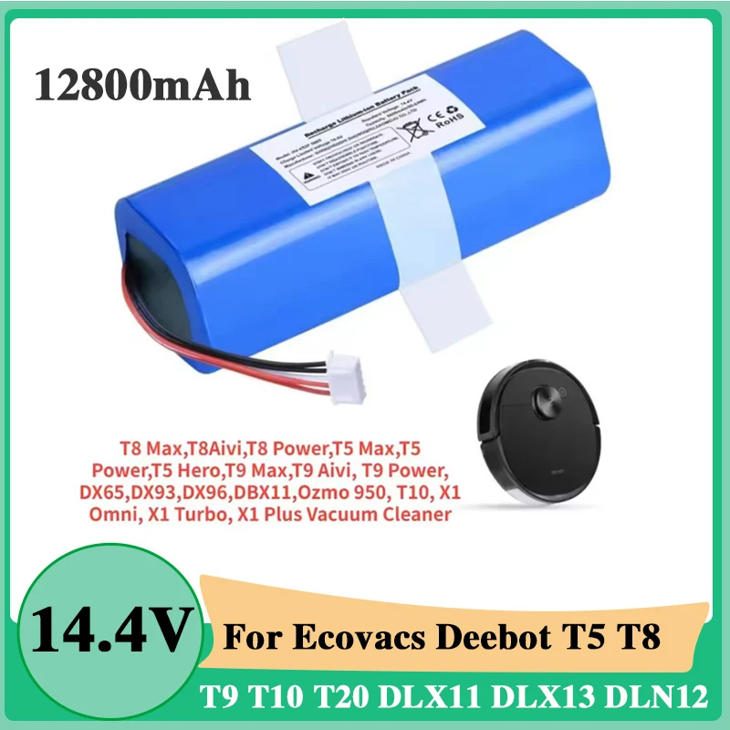 НОВЫЙ сменный аккумулятор 14 4 В для робота-пылесоса ECOVACS Deebot Ozmo 950 T8 + T5Max Power Hero T10 T9 X1