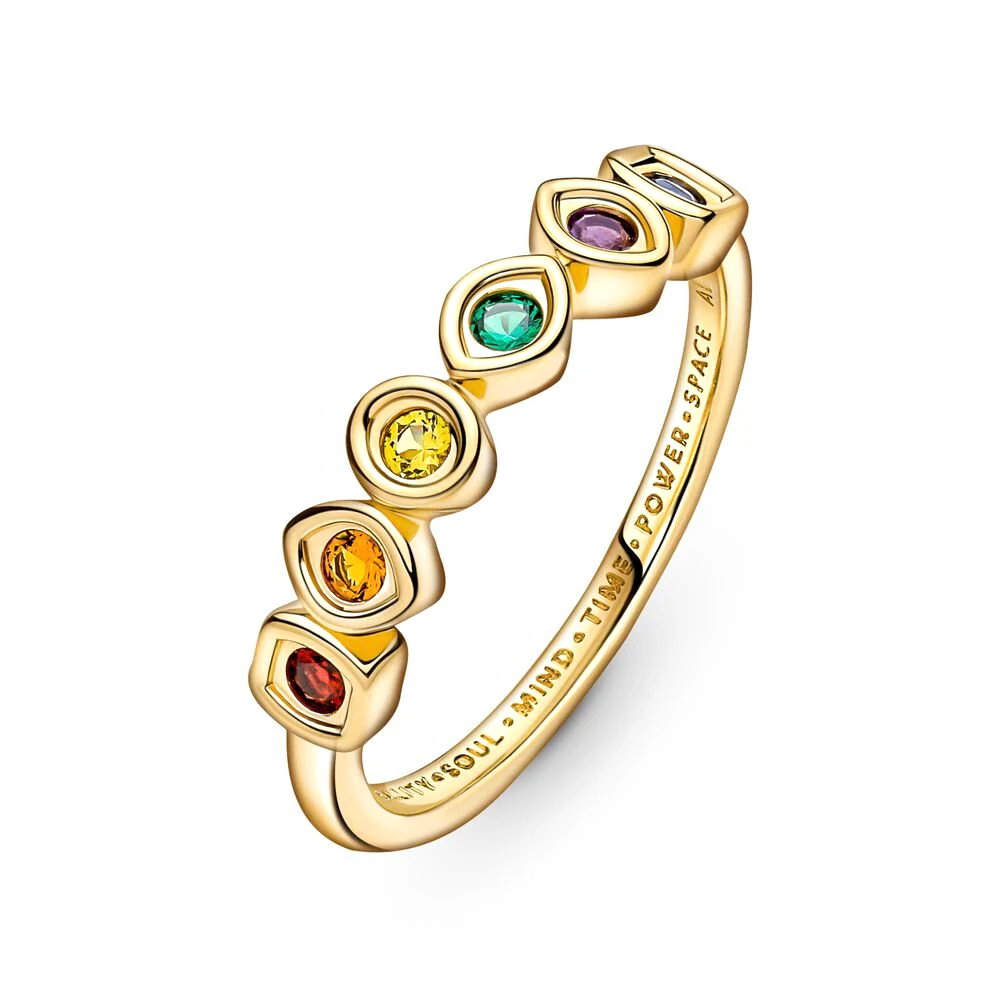 Pandora-Bague en argent S925 pour femme, The Avengers Extron Charbon, Or, Noble, Élégant, Bijoux, Accessoires, Cadeaux