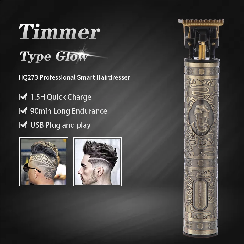 Электрическая Беспроводная Машинка для стрижки волос T9 с USB Профессиональный