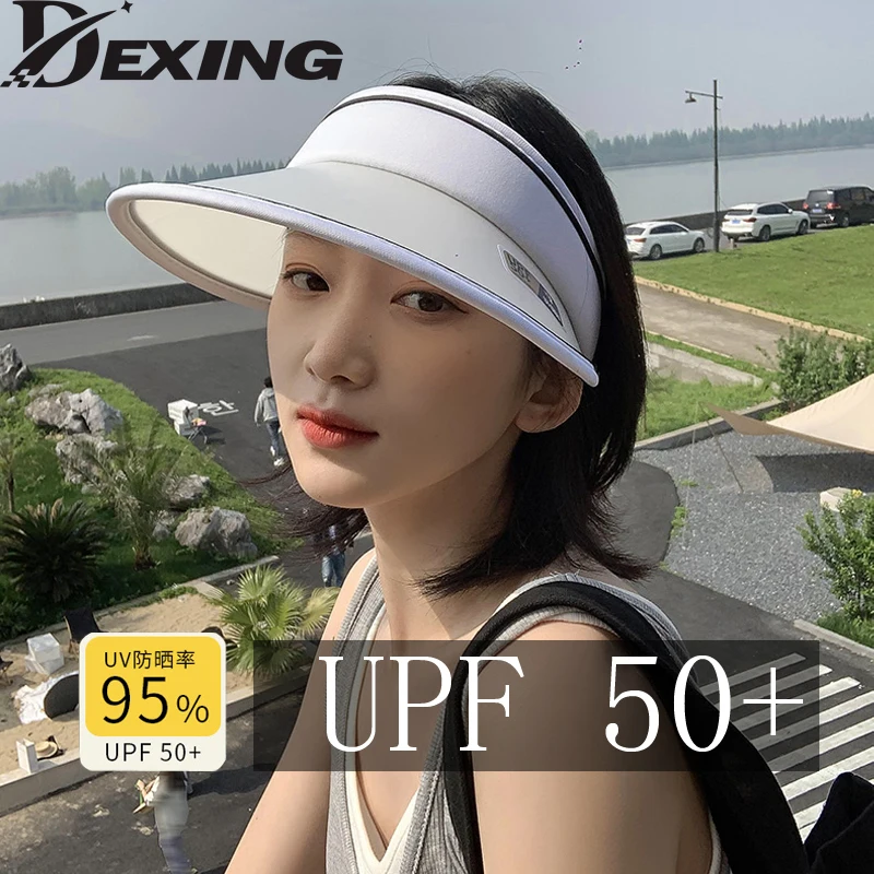 

Flexible Adult Hat For Women Anti-UV Wide Brim Visor Hat Easy To Carry Travel Caps Fashion Beach Summer Sun Protection Hats