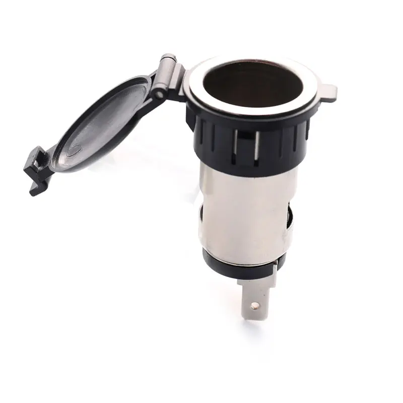 

1Pc Car Power Socket Car Cigarette Lighter 12-24V Socket Motorcycle Waterproof Cigarette Lighter Female Seat Car Charger 2022