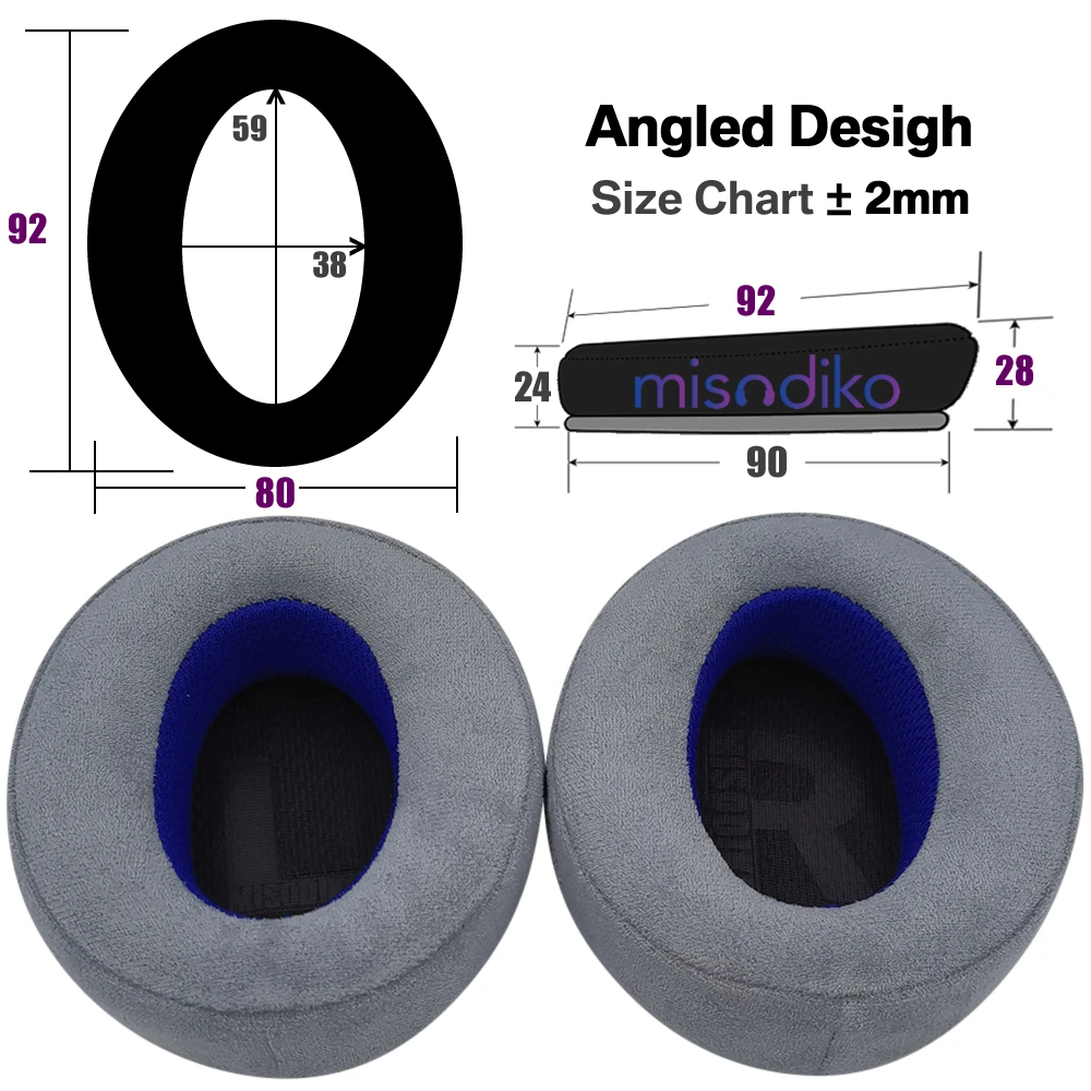 misodiko Upgraded Earpads Replacement for Sennheiser Over-Ear Style Headphones Momentum 1.0/ 2.0, HD1