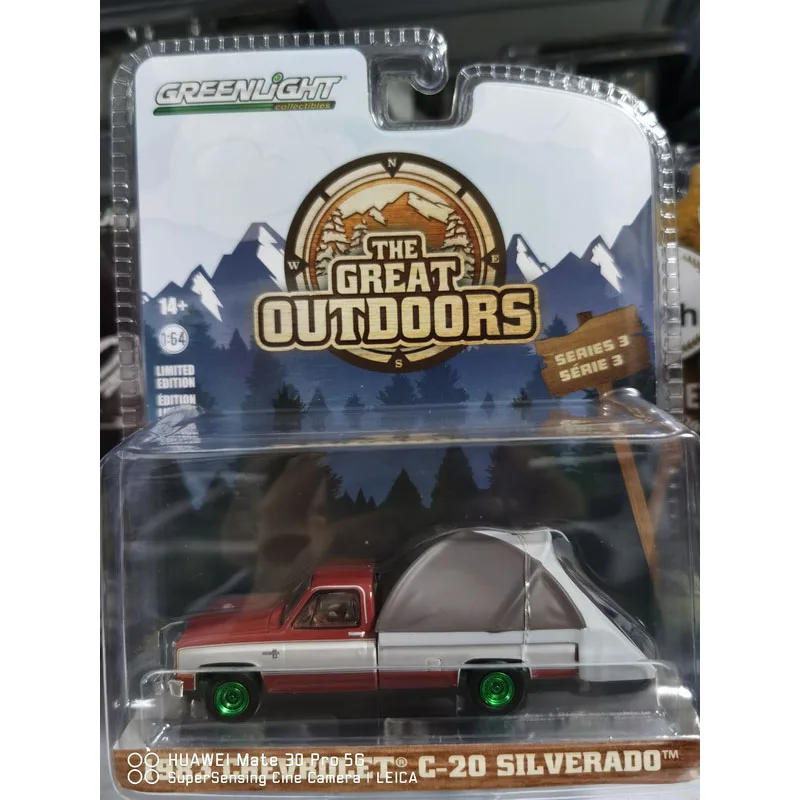 Зеленый свет 1:64 зеленая машина Wrangler Raptor пикап моделирование масштаб литой под