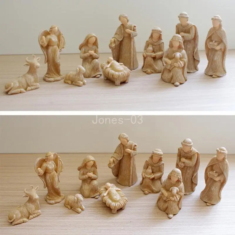 Декоративные фигурки в виде рождественской елки 10 шт