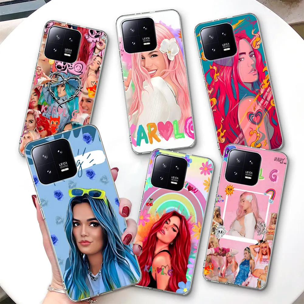 Karol G Модный чехол для телефона Xiaomi Mi 11T 11 9T 10T 12 12X 12T A2 13 9 CC9 A3 CC9E 10 11i 5X A1 8 Lite