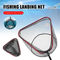 fishing landing net aluminum alloy 406065cm depth collapsible net outdoor fishing net tool accessories handle not included