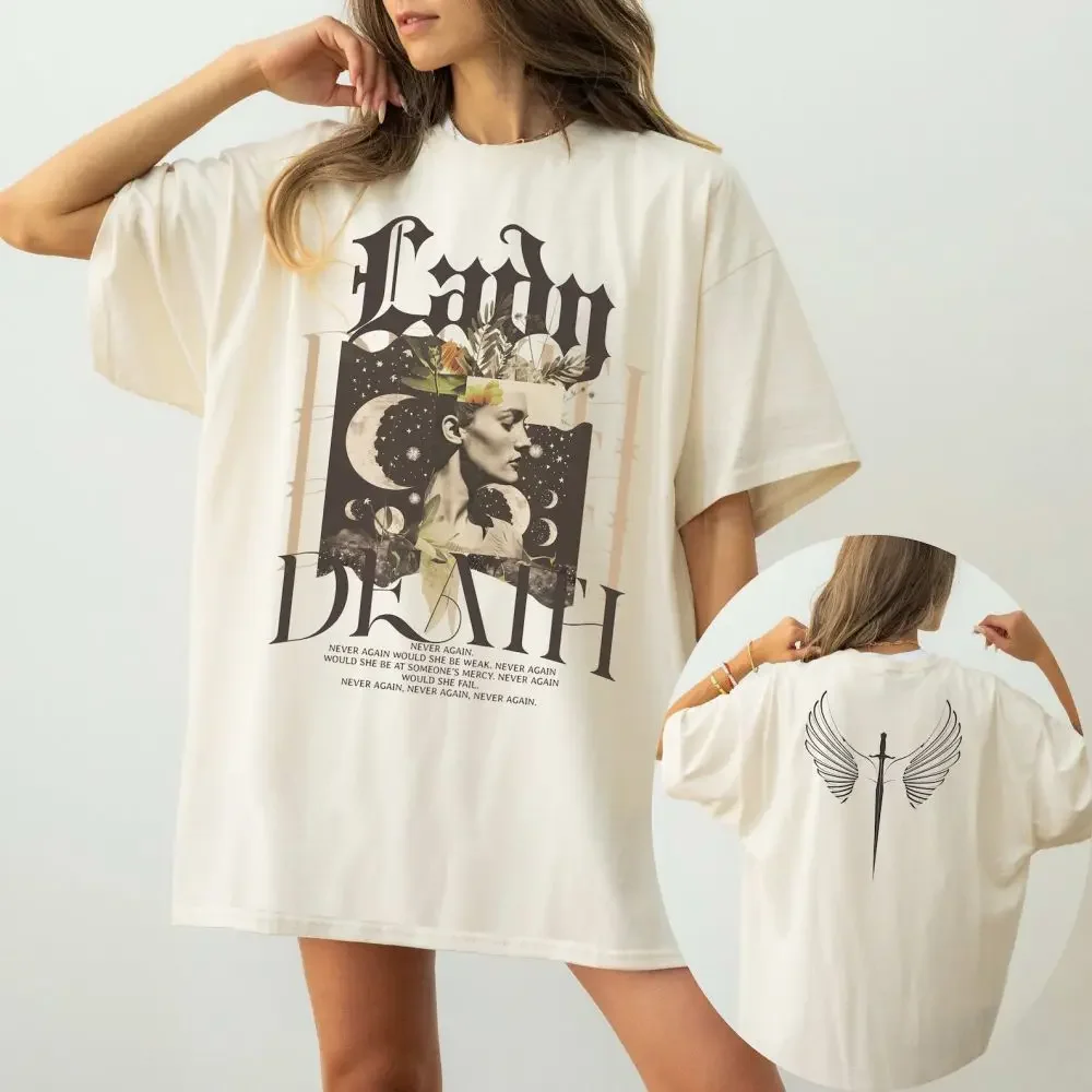 ACOTAR Drinking Archeron рубашка Velaris Sarah J Maas Merch Valkyrie свободная футболка унисекс из 100% хлопка