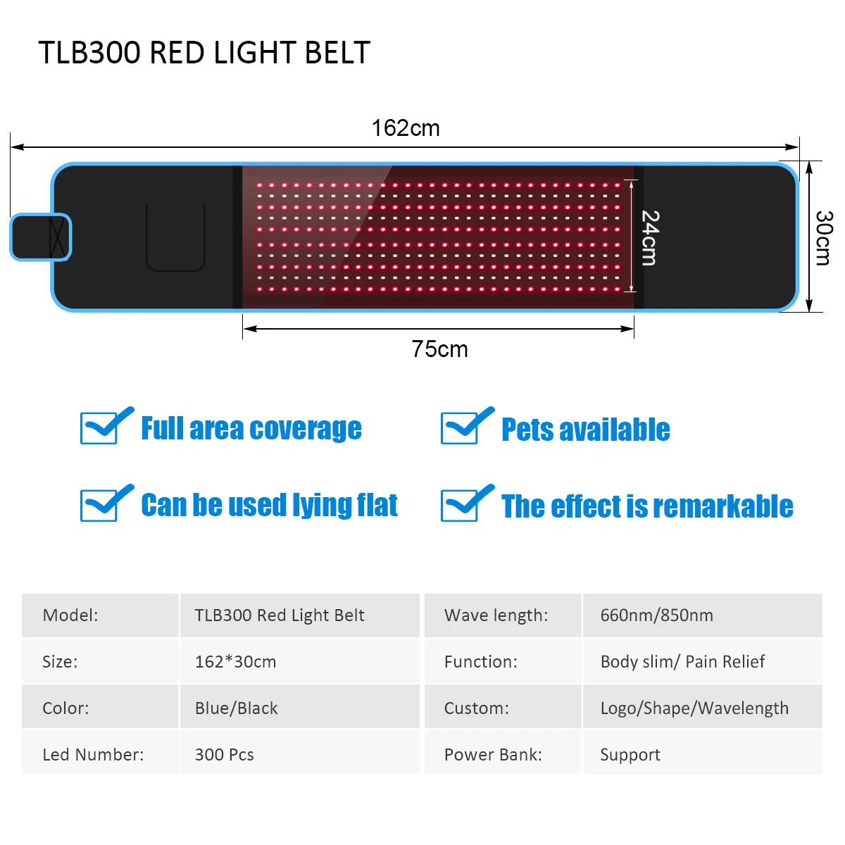 Redlight ближний инфракрасный Blan Wrap Mat Infra Pad Be Device Терапия красным светом 660 нм 850