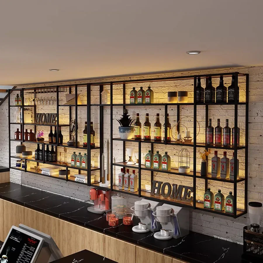 Настенное крепление для бара подвесная черная домашняя кубическая колонна