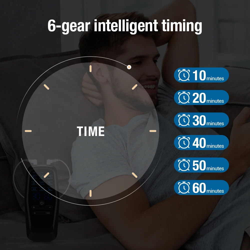 Электростимулятор для мышц TENS двойной импульсный массажер облегчения боли в