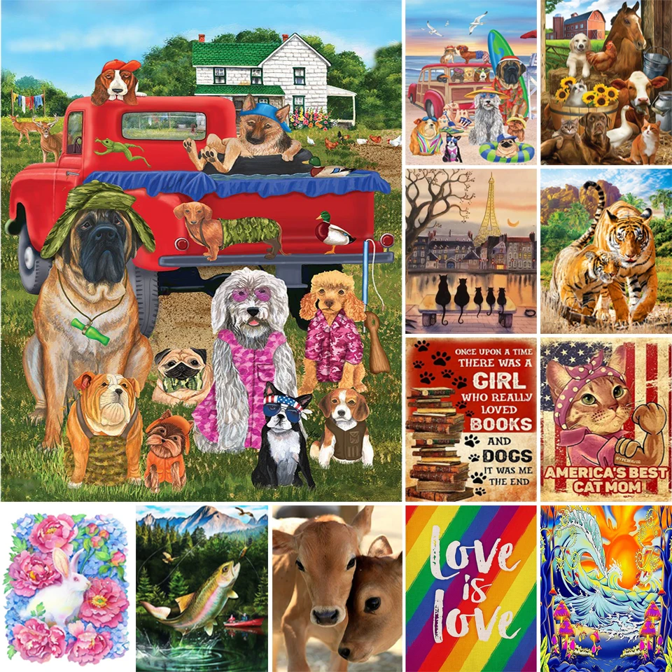 

5D DIY алмазная живопись, искусство, полная квадратная круглая Алмазная вышивка, мозаика, животное, картина Стразы, искусство, домашний декор