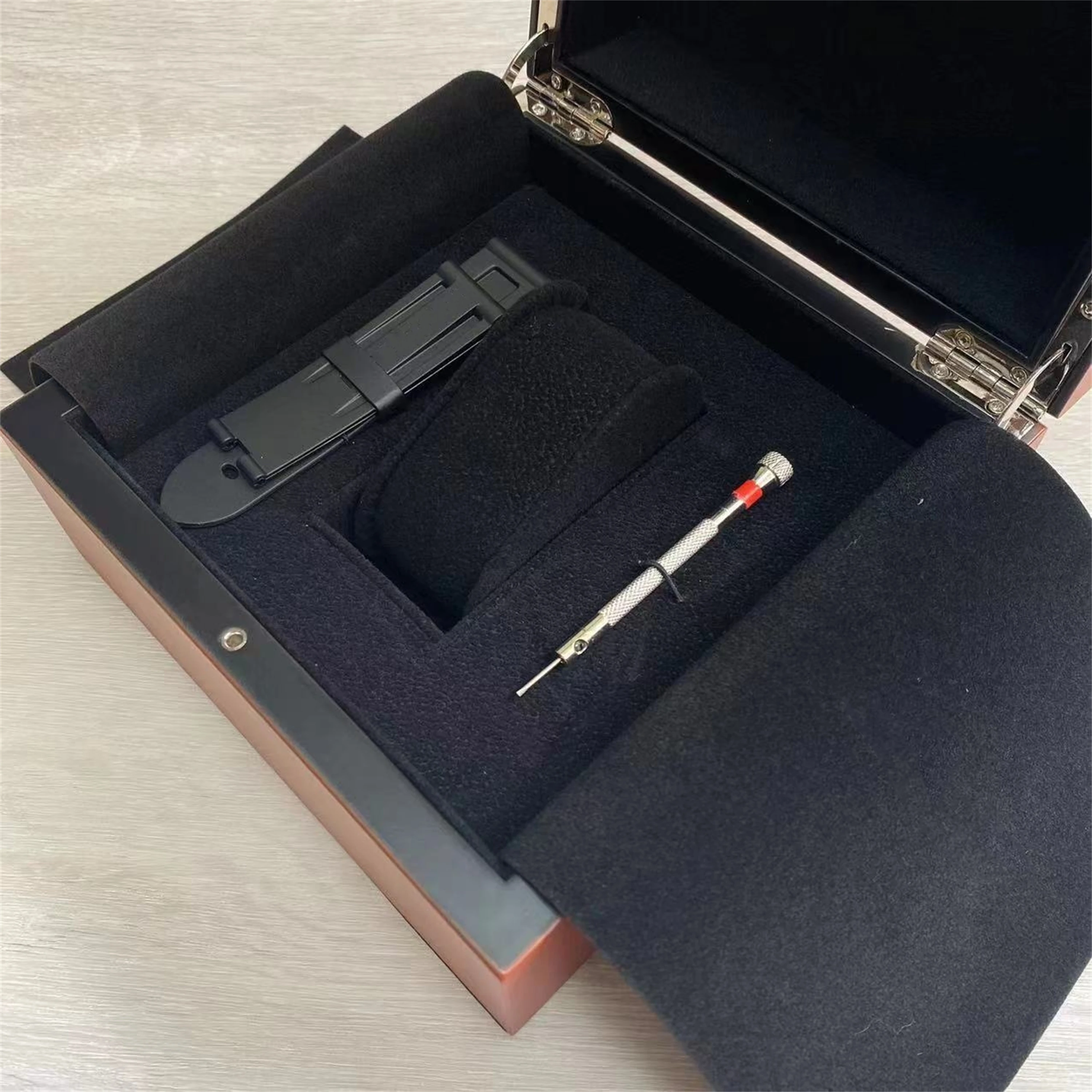 Factory Supplier Wholesale Mens For PAM Watch Box Original Wooden Inner Outer man's Watches Boxes Papers Wristwatch Good quailty