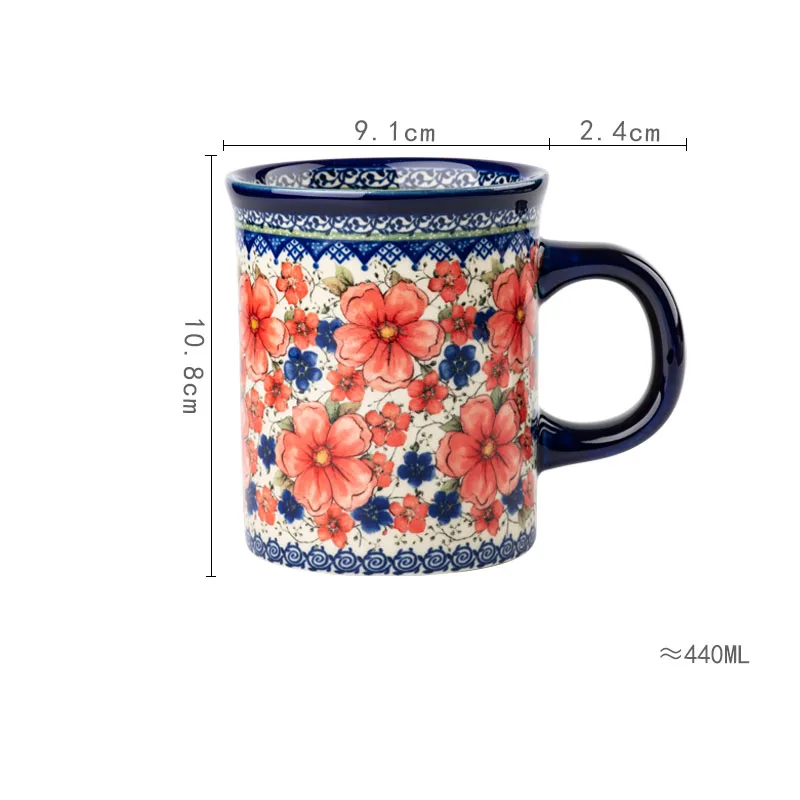 

Керамическая кружка с цветочным рисунком 400 мл