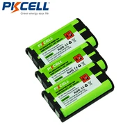 3pcs home cordless phone battery 850mah 3 6v nimh for panasonic hhr p104 hhr p104a pkcell