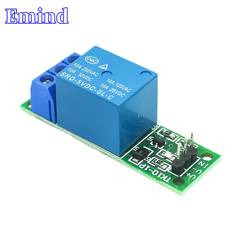 

1/2Pcs 1-Way Relay Module Switch Control Active High Level Microcontroller Expansion Relay 10A Current Expansion Board