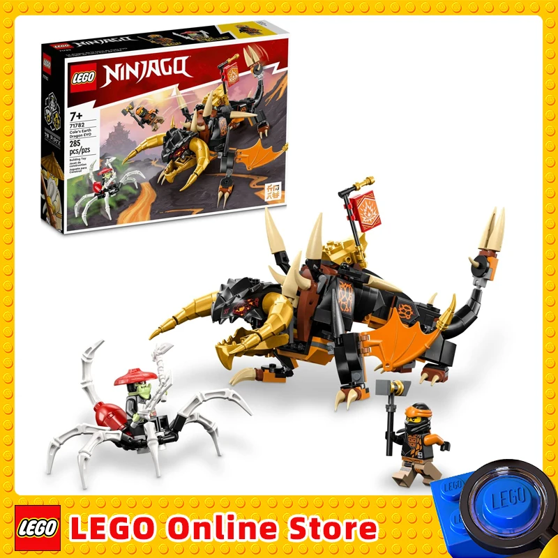 

LEGO NINJAGO Cole’s Earth Dragon EVO 71782 Upgradable Action Figure Toy with Battle Scorpion Creature and 2 Minifigures Playset