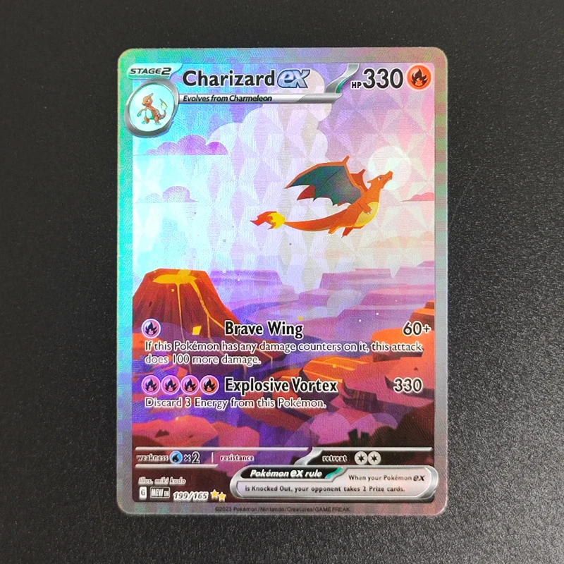 Фото Английские прокси-карты Ptcg Scarlet & Violet 151 Blastoise Venusaur Charizard Ex Collection Коллекционная карточная игра №2