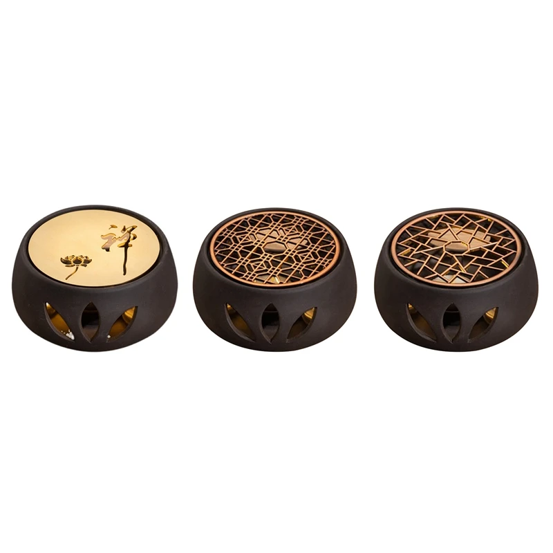 

Ceramic Teapot Warmer Holder Base Tea Warmer Insulation Base Tea Coffee Water Warmer Hollow Candle Heating Base Holder