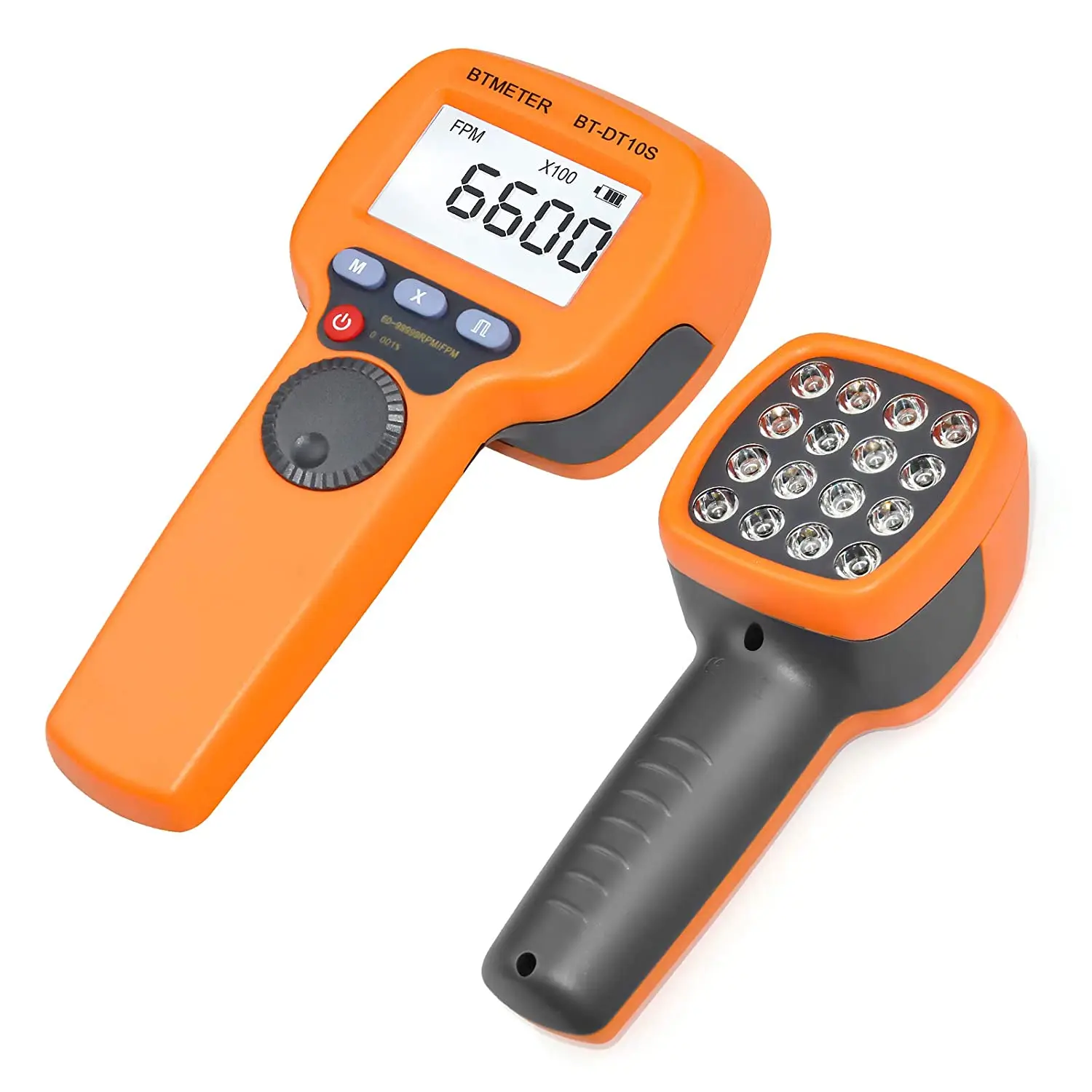 

BTMETER DIGITAL HANDHELD STROBOPE BT-DT10S, LED Flash Frequency Speedometer, RPM Meter, Non-Contact Gear Printing Speed Analysis