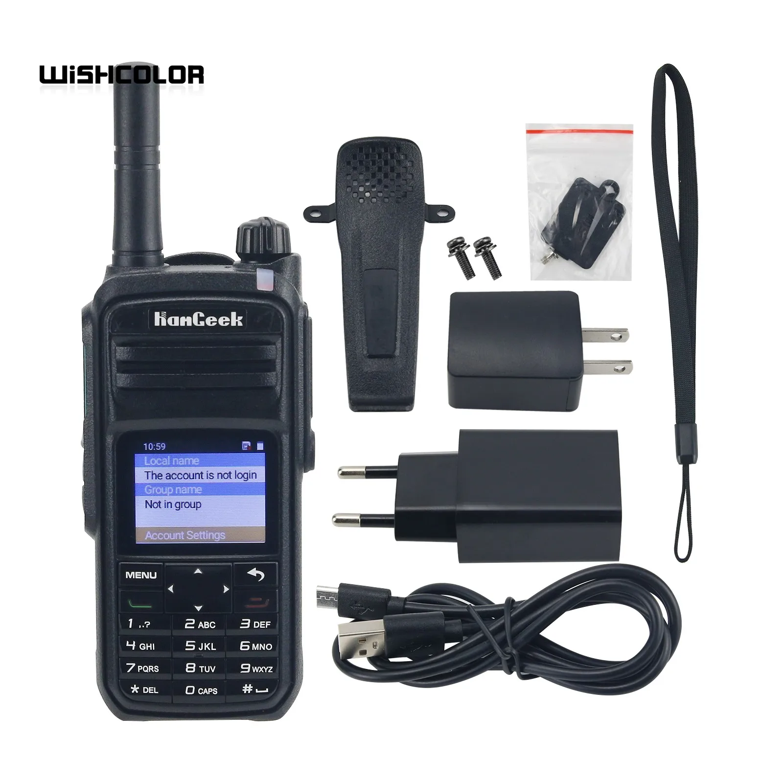 

HamGeek Q168 4G POC Radio 5000KM GPS Walkie Talkie Wifi Bluetooth Handheld Transceiver for Real-PTT