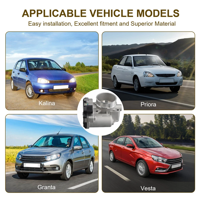 Корпус дроссельной заслонки для Lada Vesta Granta Kalina 2 Priora X-Ray 21127114801010 21127-1148010-10