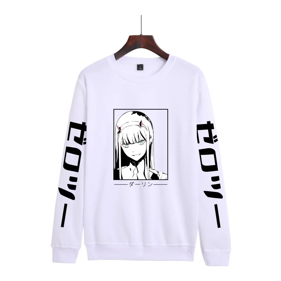 Свитшот унисекс с японским аниме принтом повседневная Милая толстовка круглым