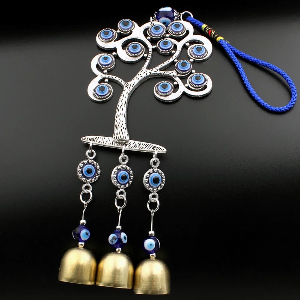 Греческий глаз деревянный наружный ветровой Колокольчик из сплава подвеска от