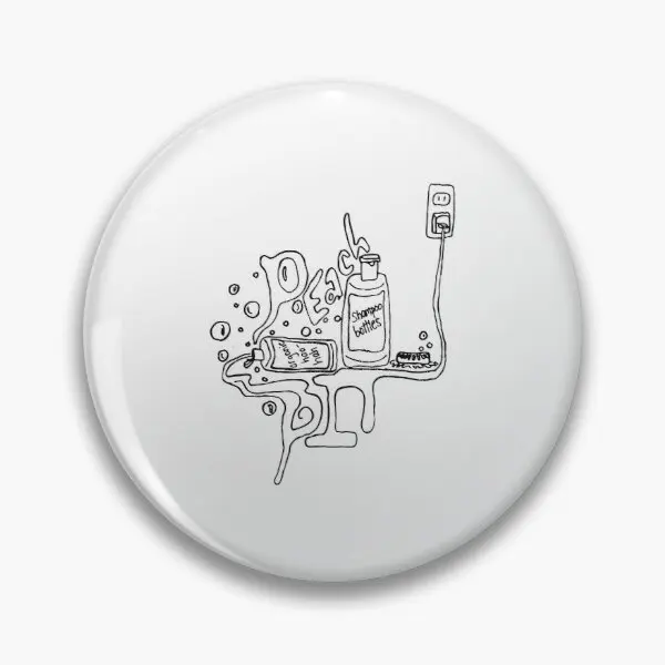 

Shampoo Bottles Customizable Soft Button Pin Jewelry Collar Lover Funny Cute Women Clothes Creative Fashion Brooch Metal Decor