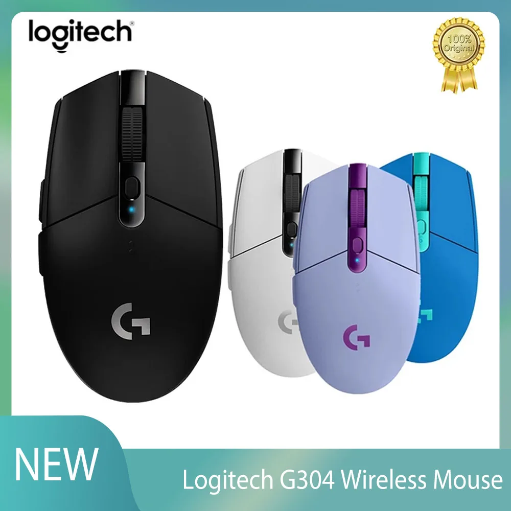 

Оригинальная Беспроводная игровая мышь Logitech G304 для ПК, геймеров, 12000DPI, с сенсором HERO, RGB USB, для ноутбука, компьютера, механическая кнопка