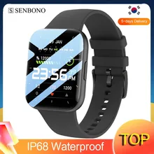 SENBONO New Men Smartwatch Smart Watch Women Wristwatch P25 IP68 Waterproof Fitness Bracelet Sports SPO2/BP/HR Clock for Android